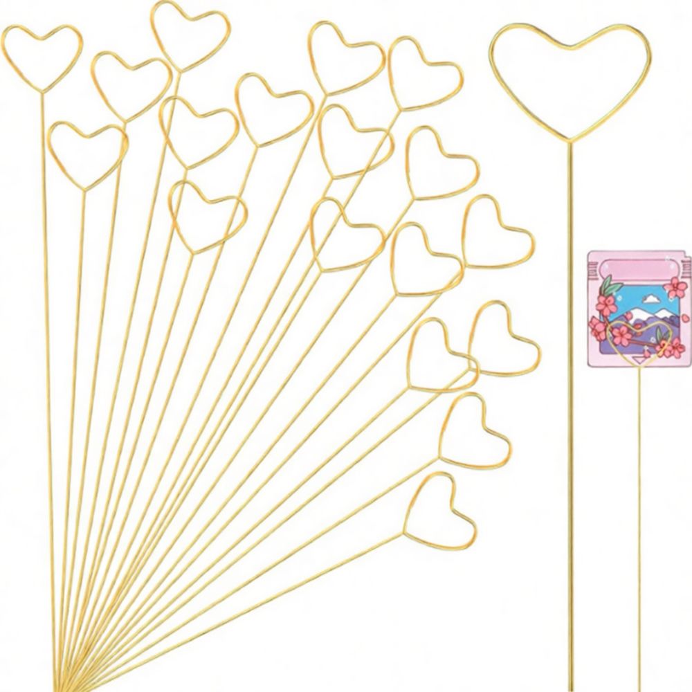 튼튼한 금속 소재의 꽃 장식용 카드, 웨딩 플라워 장식 - Floral Picks Wood 리뷰 및 가격