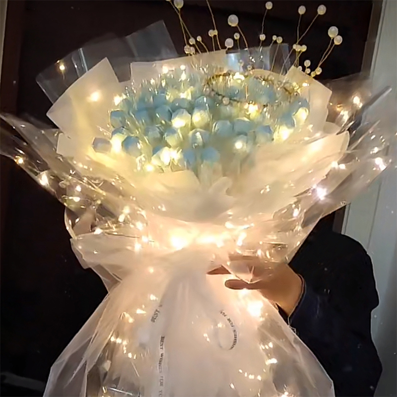 LED 발광 꽃 포장지, 방수 부케 포장, 플라스틱 재 - Flower Wrap Kraft 리뷰 및 가격
