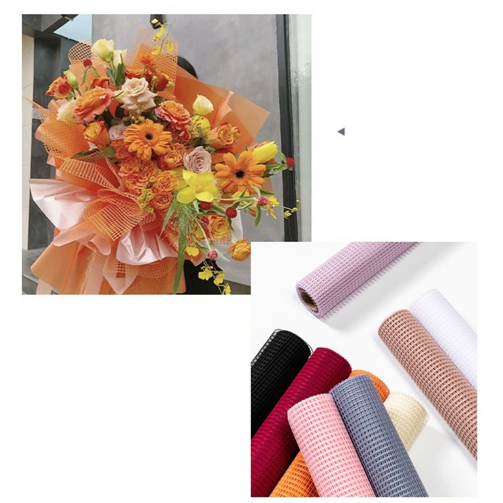 50cm 폭의 생화 포장지 DIY 하드 얀 메쉬 포장지 - Flower Wrap Kraft 리뷰 및 가격