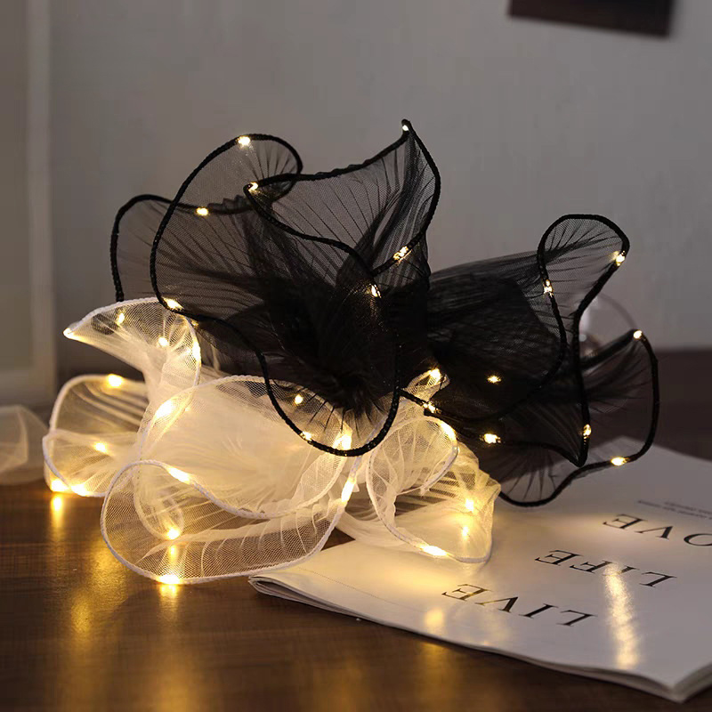 1Pcs LED 꽃 포장지 조명 레이스 메쉬 웨이브 원 - Flower Wrap Kraft 리뷰 및 가격