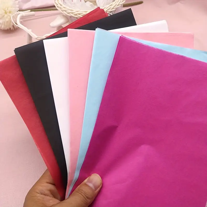10Pcs 50*66cm 컬러 티슈 페이퍼 꽃 꽃다발  - Flower Wrap Kraft 리뷰 및 가격