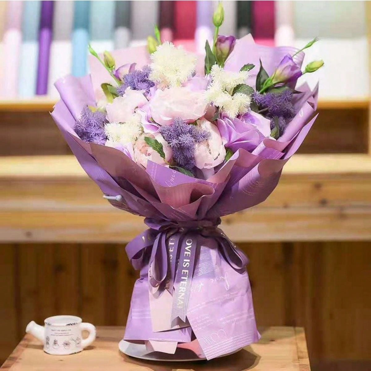 20PCS 방수 투톤 우아한 꽃 포장지, 결혼 선물 꽃 - Flower Wrap Kraft 리뷰 및 가격